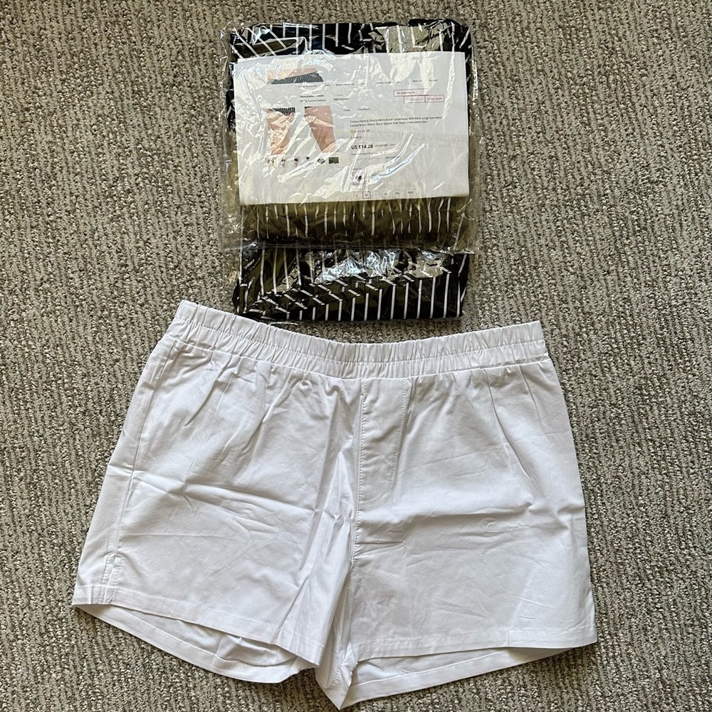 Men’s Cotton Pajama Shorts/Briefs